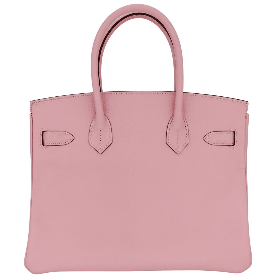 Hermès 30cm Birkin Rose Sakura Chevre Leather Gold Hardware
