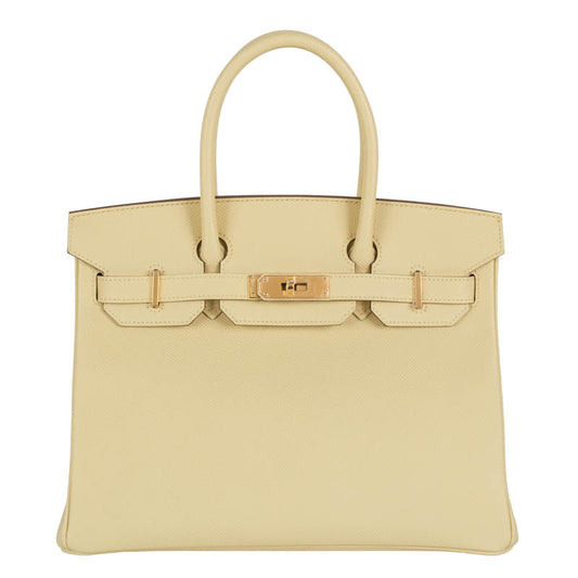 Hermès 30cm Birkin Jaune Poussin Epsom Leather Gold Hardware