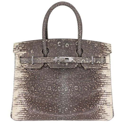 Hermès 30cm Birkin Ombré Lizard Palladium Hardware