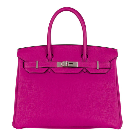 Hermès 30cm Birkin Rose Pourpre Togo Leather Palladium Hardware