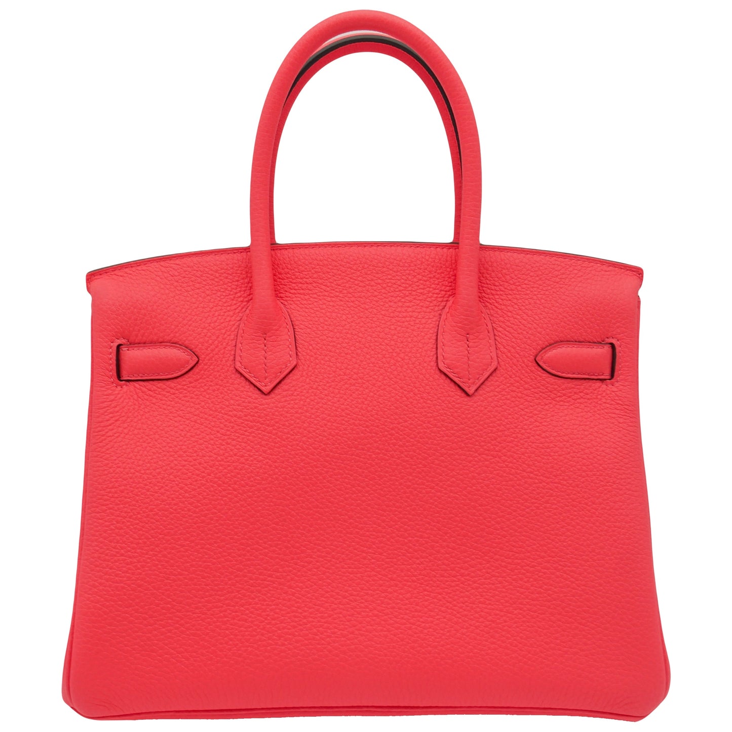 Hermès 30cm Birkin Rose Texas Clemence Leather Palladium Hardware