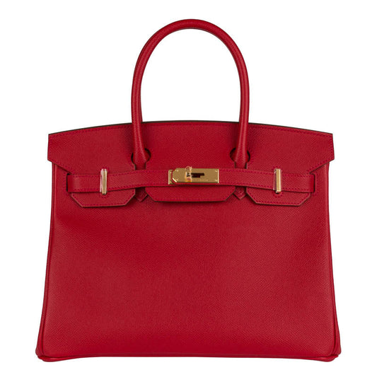 Hermès 30cm Birkin Rouge Casaque Epsom Leather Gold Hardware