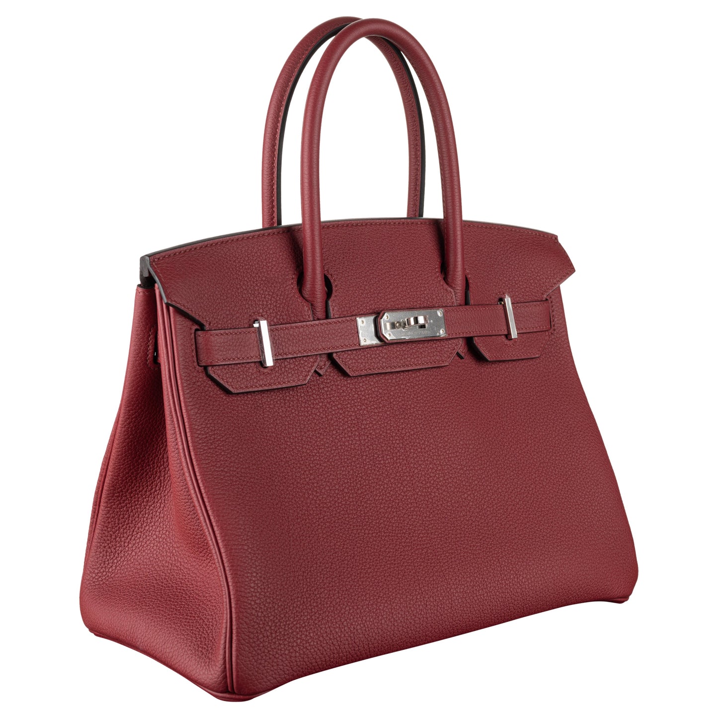 Hermès 30cm Birkin Rouge Grenat Togo Leather Palladium Hardware