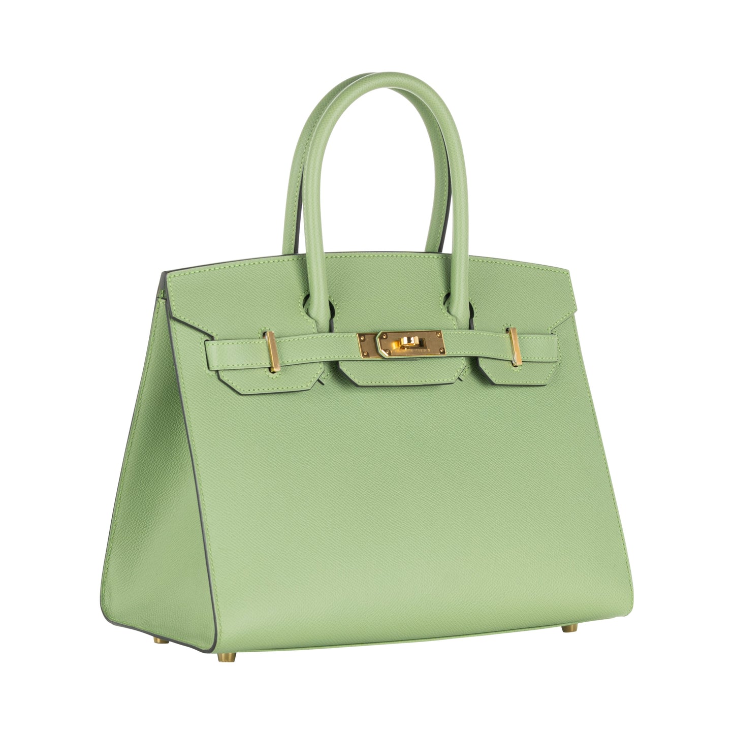 Hermès 30cm Birkin Sellier Vert Criquet Epsom Leather Gold Hardware