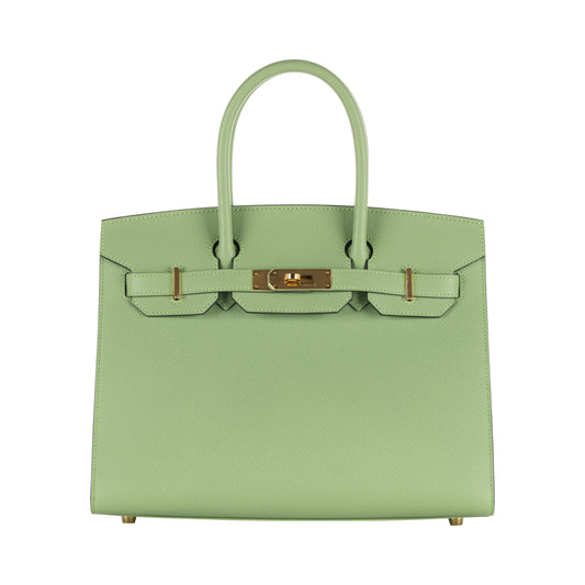 Hermès 30cm Birkin Sellier Vert Criquet Epsom Leather Gold Hardware