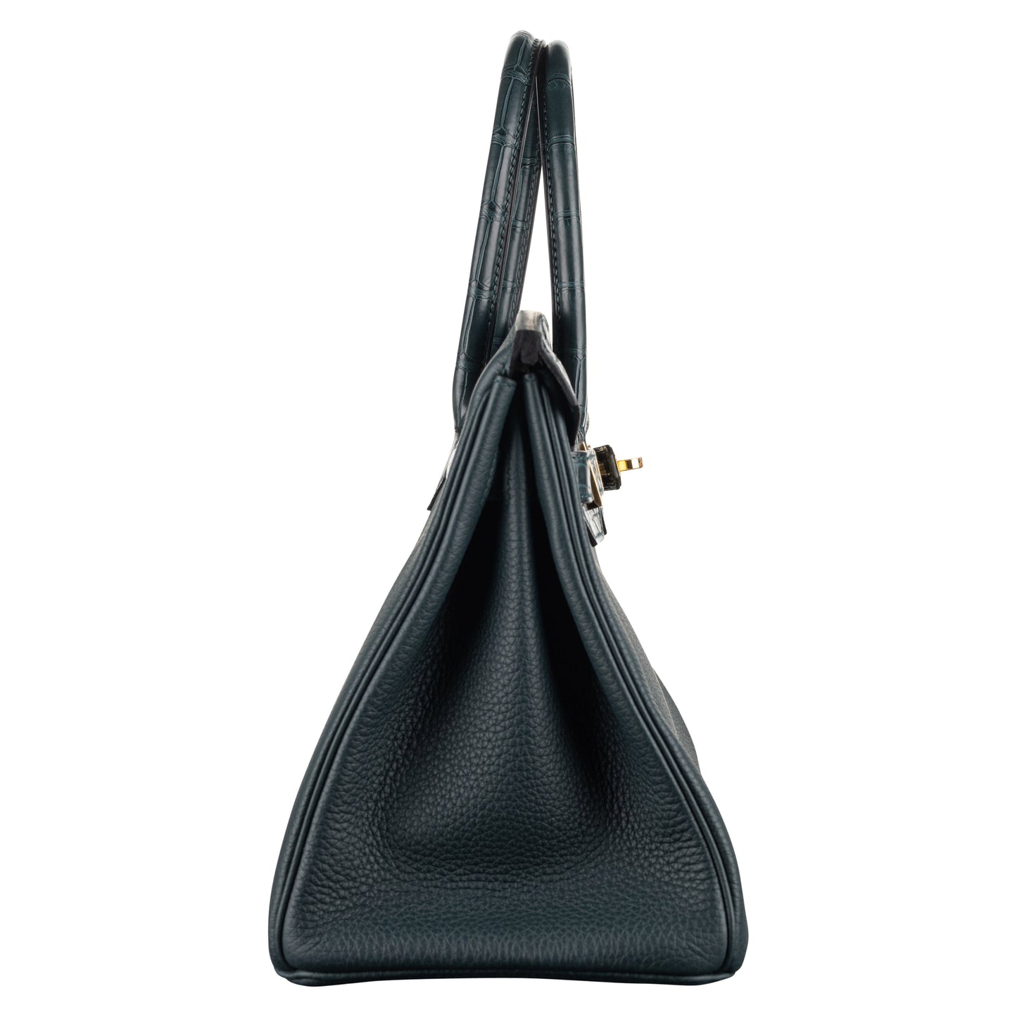 Hermès 30cm Birkin Touch Vert Cypress Togo Leather Gold Hardware