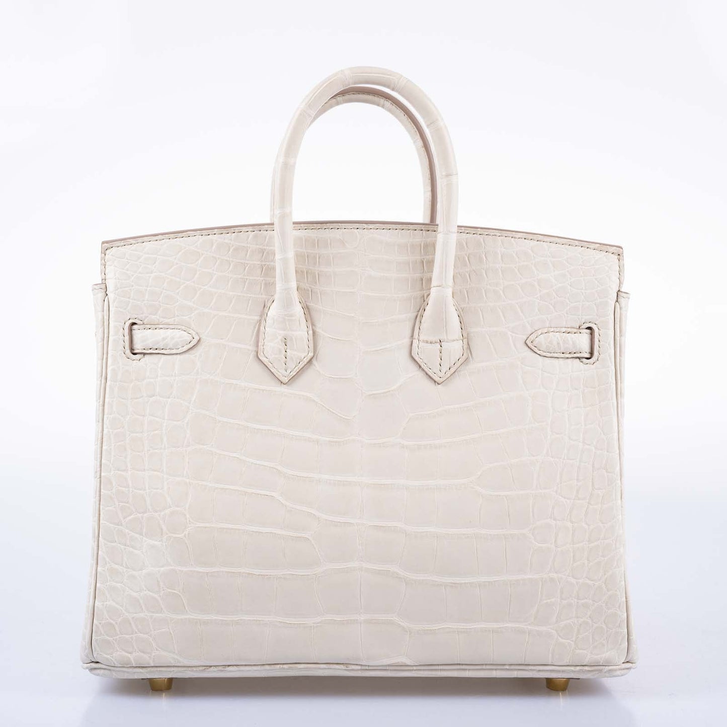 Hermès Birkin 25 Beton Matte Alligator Gold Hardware