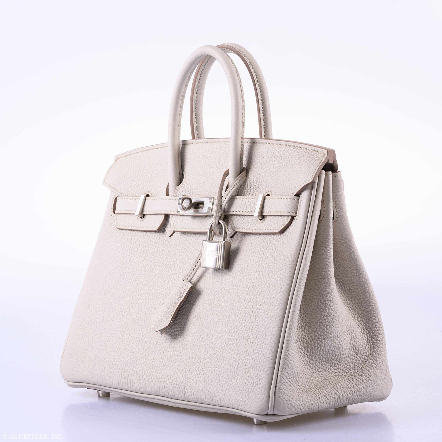 Hermès Birkin 25 Beton Togo Palladium Hardware - 2019, D