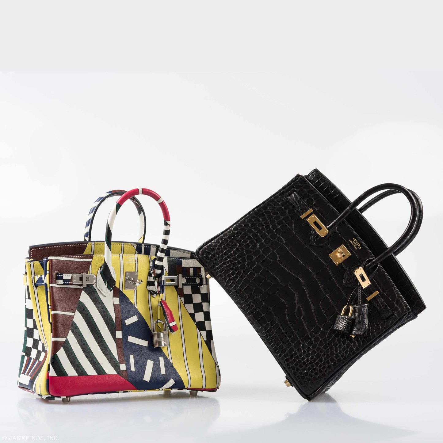 Hermès Birkin 25 Black Matte Alligator Gold Hardware