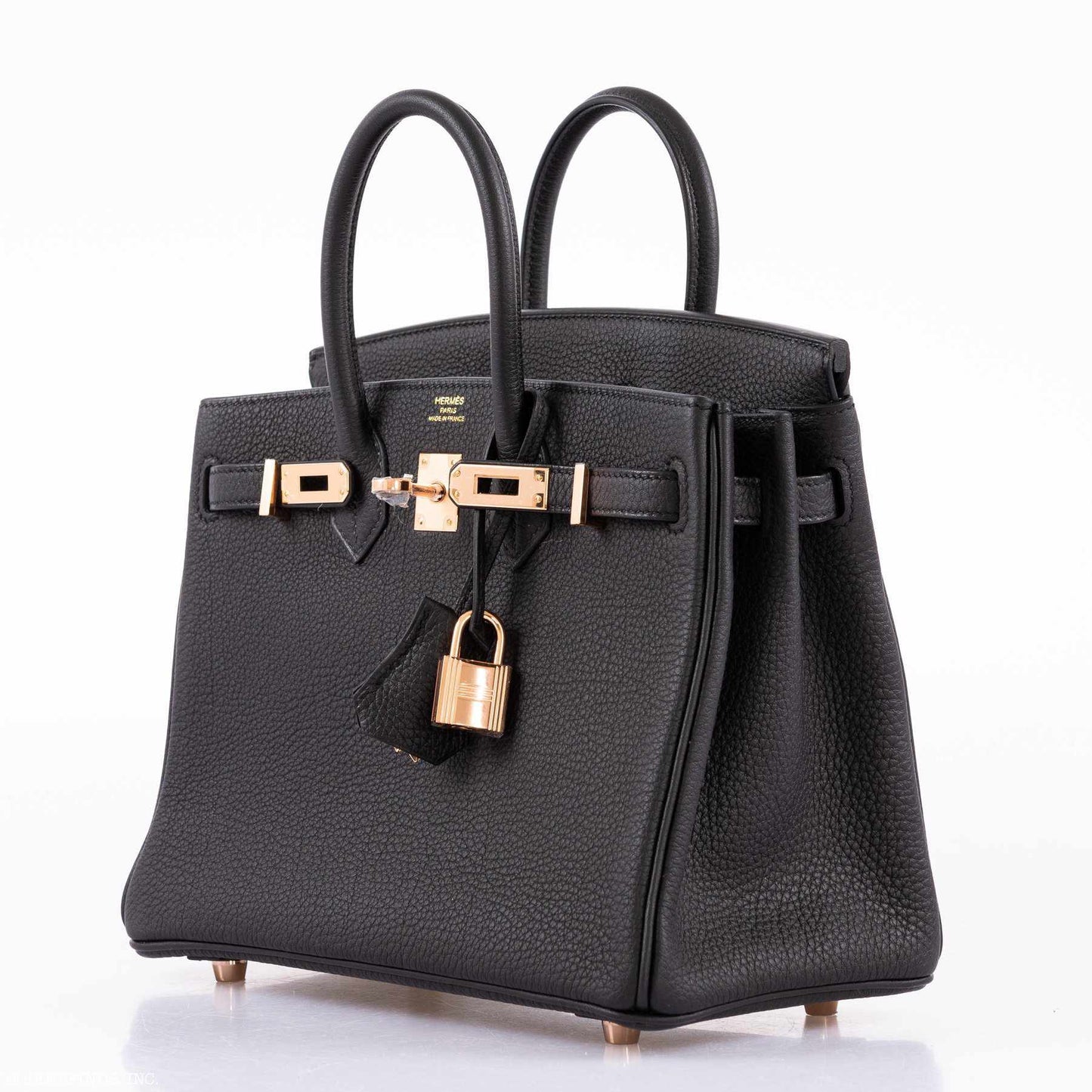 Hermès Birkin 25 Black Togo Rose Gold Hardware - 2020, Y
