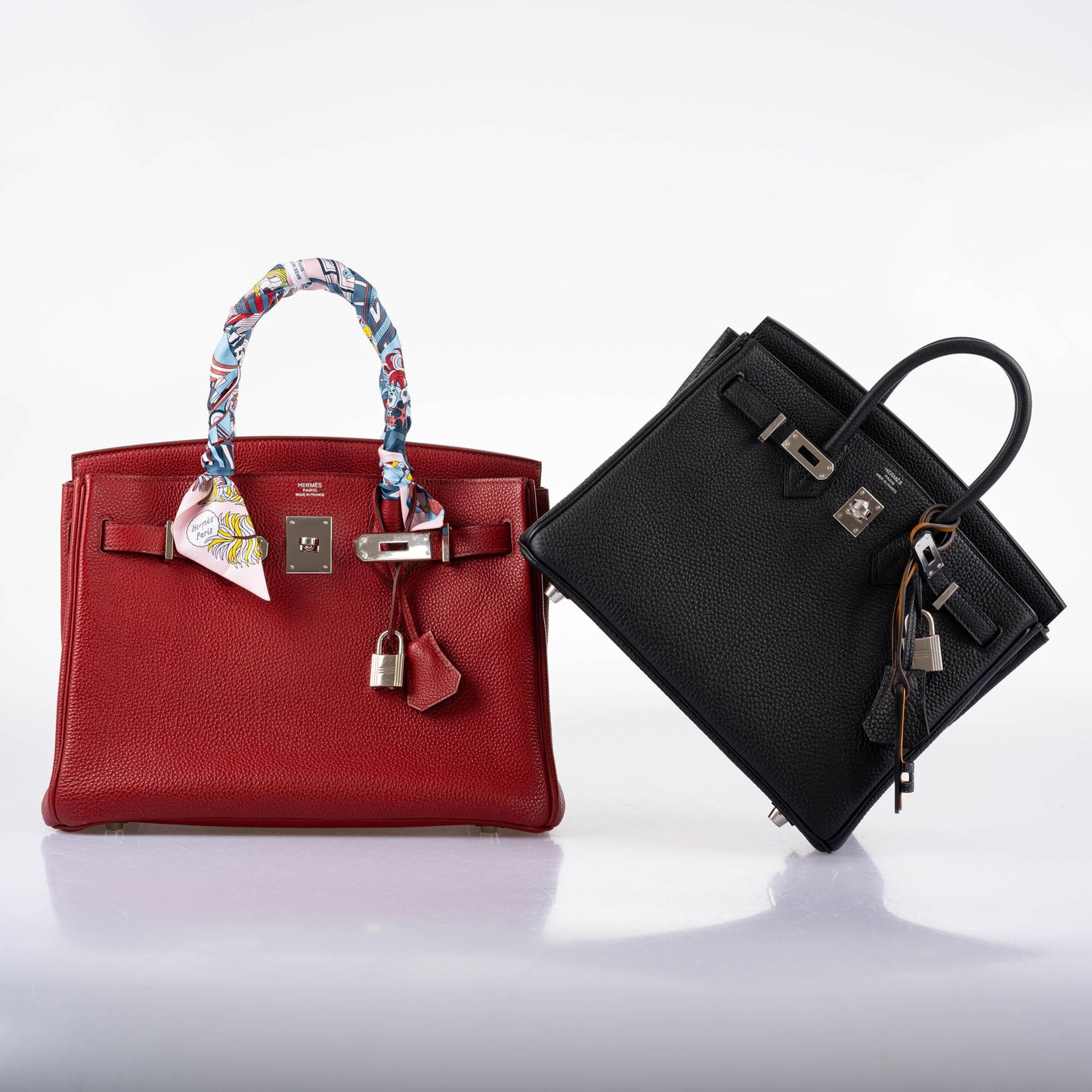 Hermès Birkin 25 Black Togo with Palladium Hardware - 2021, Z