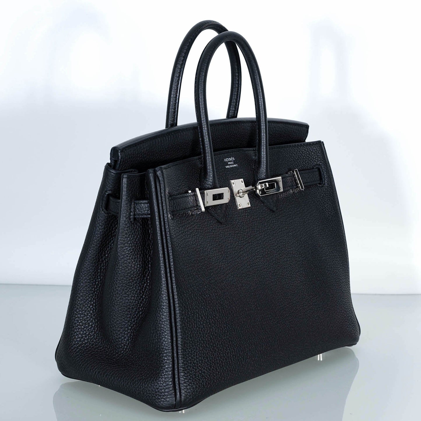 Hermès Birkin 25 Black Togo with Palladium Hardware