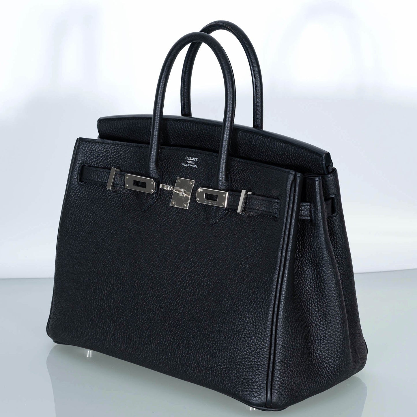 Hermès Birkin 25 Black Togo with Palladium Hardware