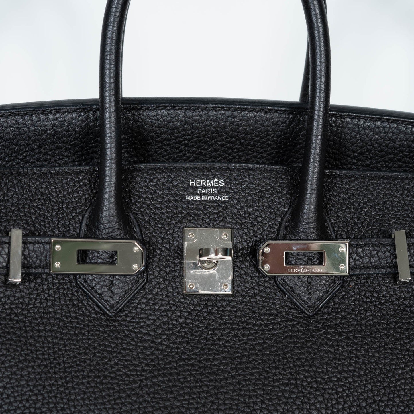 Hermès Birkin 25 Black Togo with Palladium Hardware