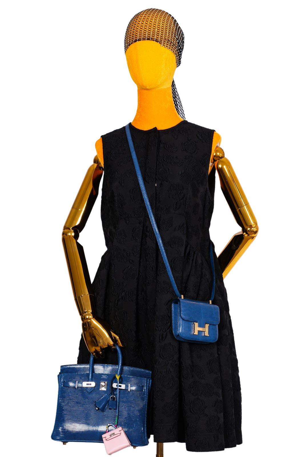 Hermès Birkin 25 Blue Sapphire Niloticus Lizard Palladium Hardware