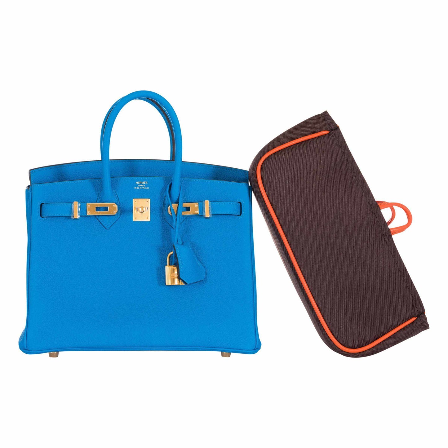 Hermès Birkin 25 Blue Zanzibar Togo Gold Hardware