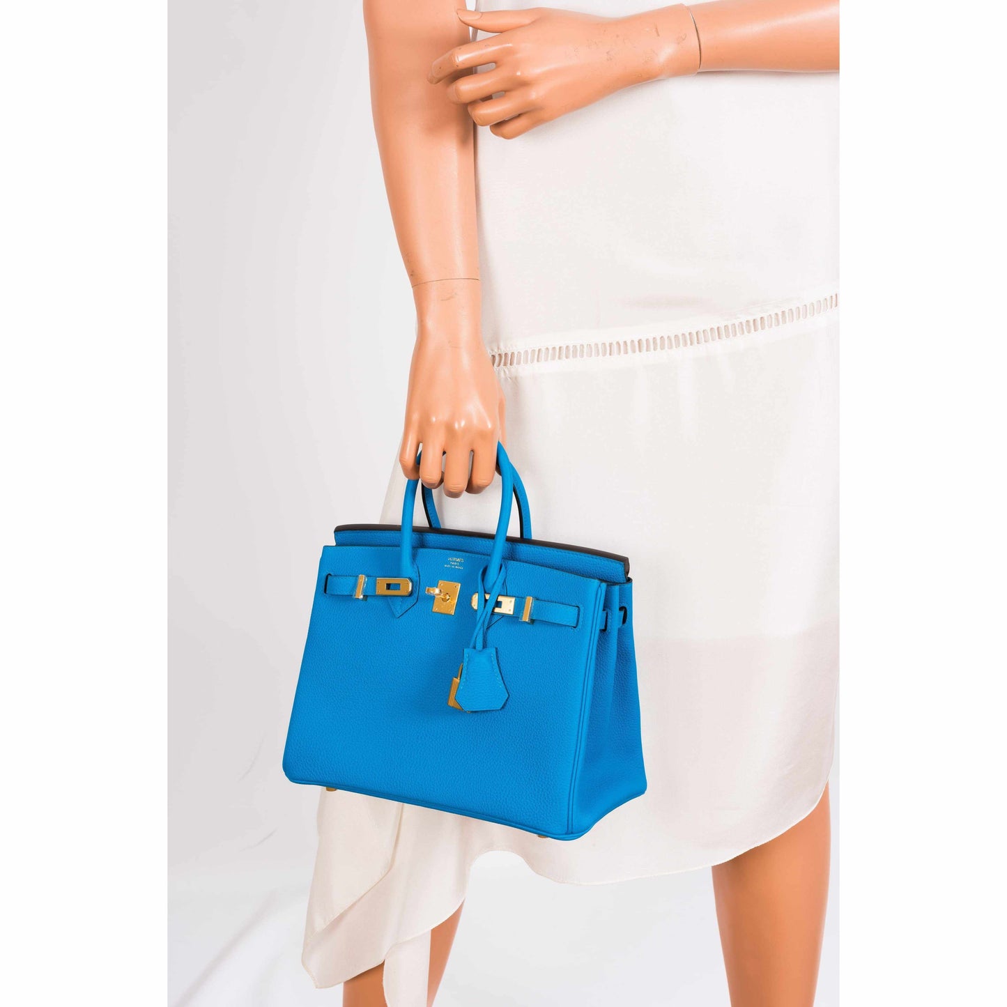 Hermès Birkin 25 Blue Zanzibar Togo Gold Hardware