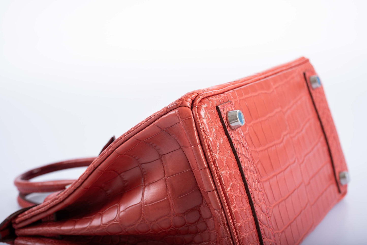 Hermès Birkin 25 Bougainville Matte Alligator Palladium Hardware