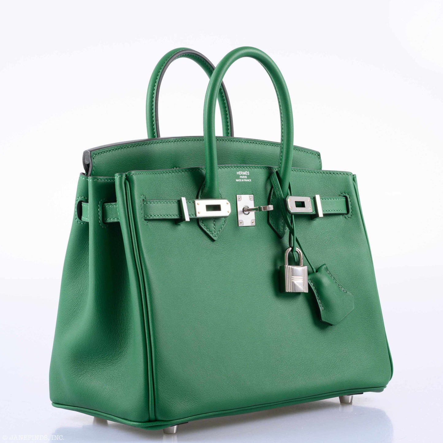 Hermès Birkin 25 Cactus Swift Leather Palladium Hardware - 2019, D