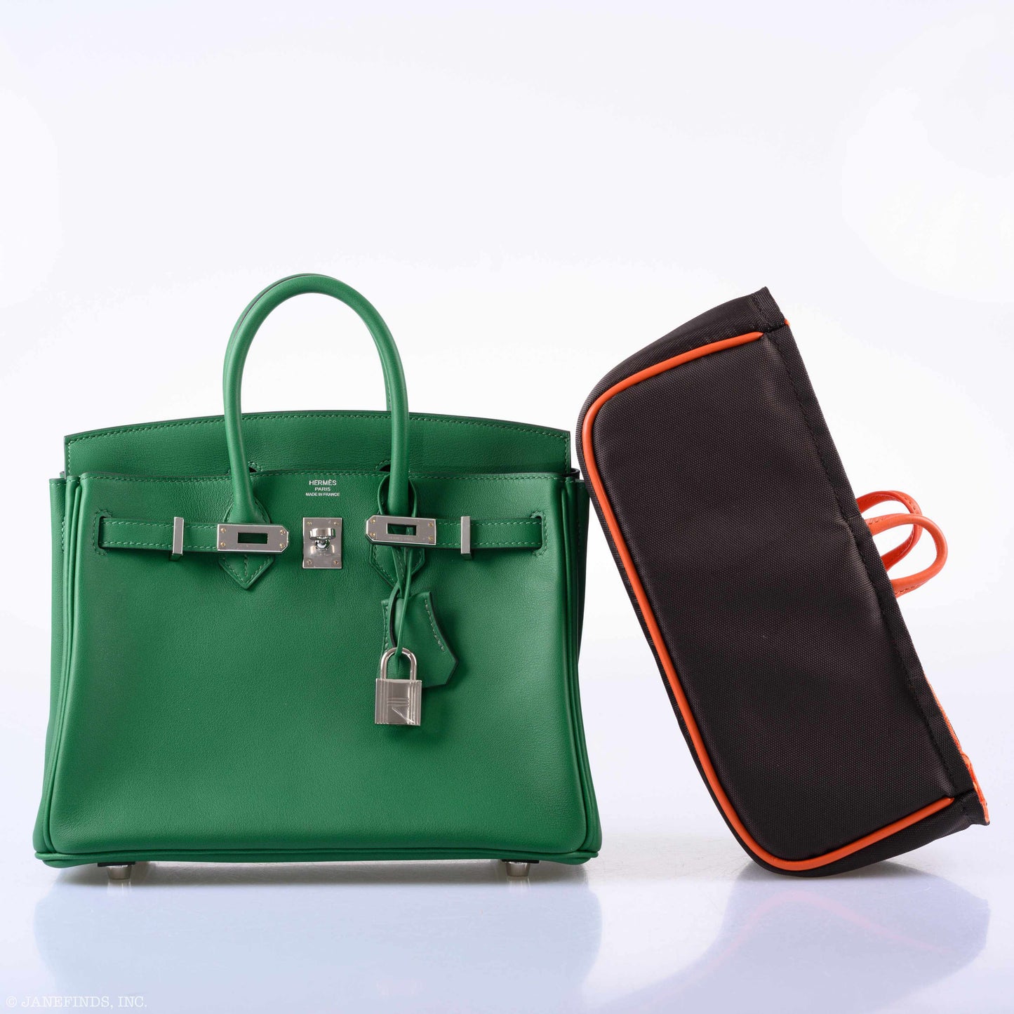 Hermès Birkin 25 Cactus Swift Leather Palladium Hardware - 2019, D