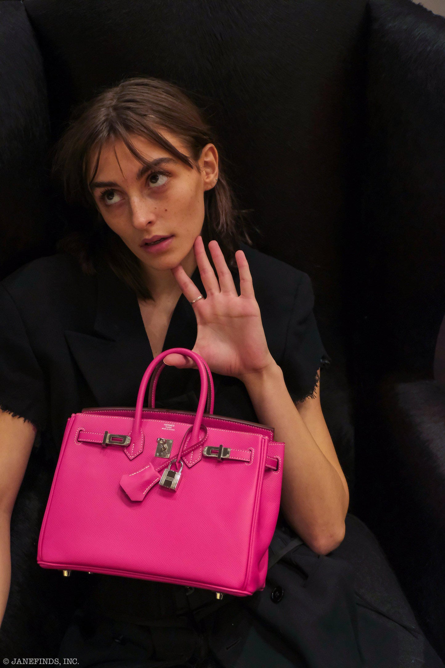 Hermès Birkin 25 Candy Collection Rose Tyrien Epsom Palladium Hardware - Q, Square