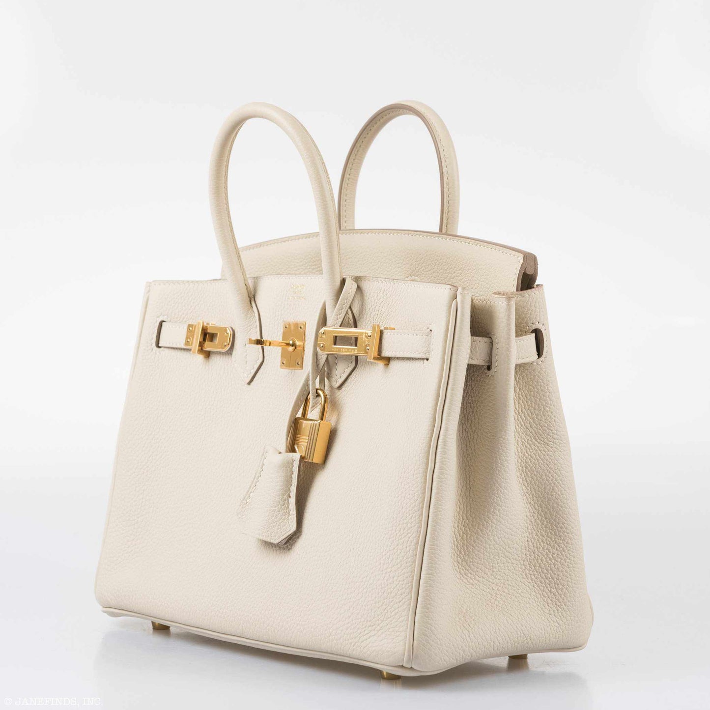 Hermès Birkin 25 Craie Togo Gold Hardware