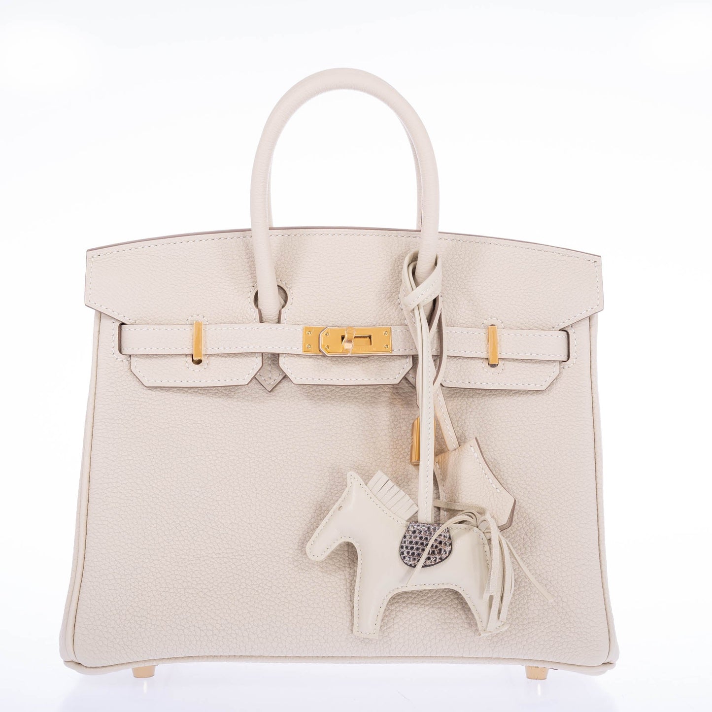 Hermès Birkin 25 Craie Togo Gold Hardware