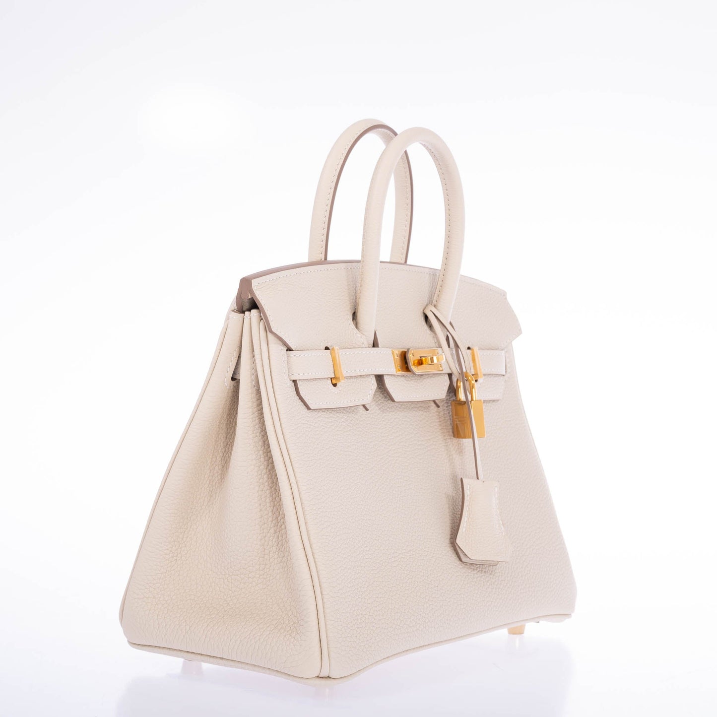 Hermès Birkin 25 Craie Togo Gold Hardware