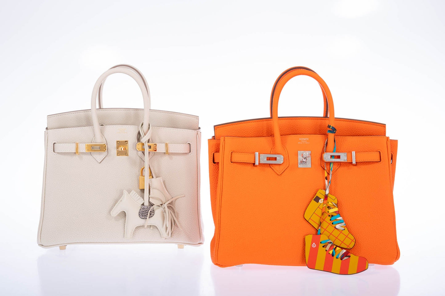 Hermès Birkin 25 Craie Togo Gold Hardware