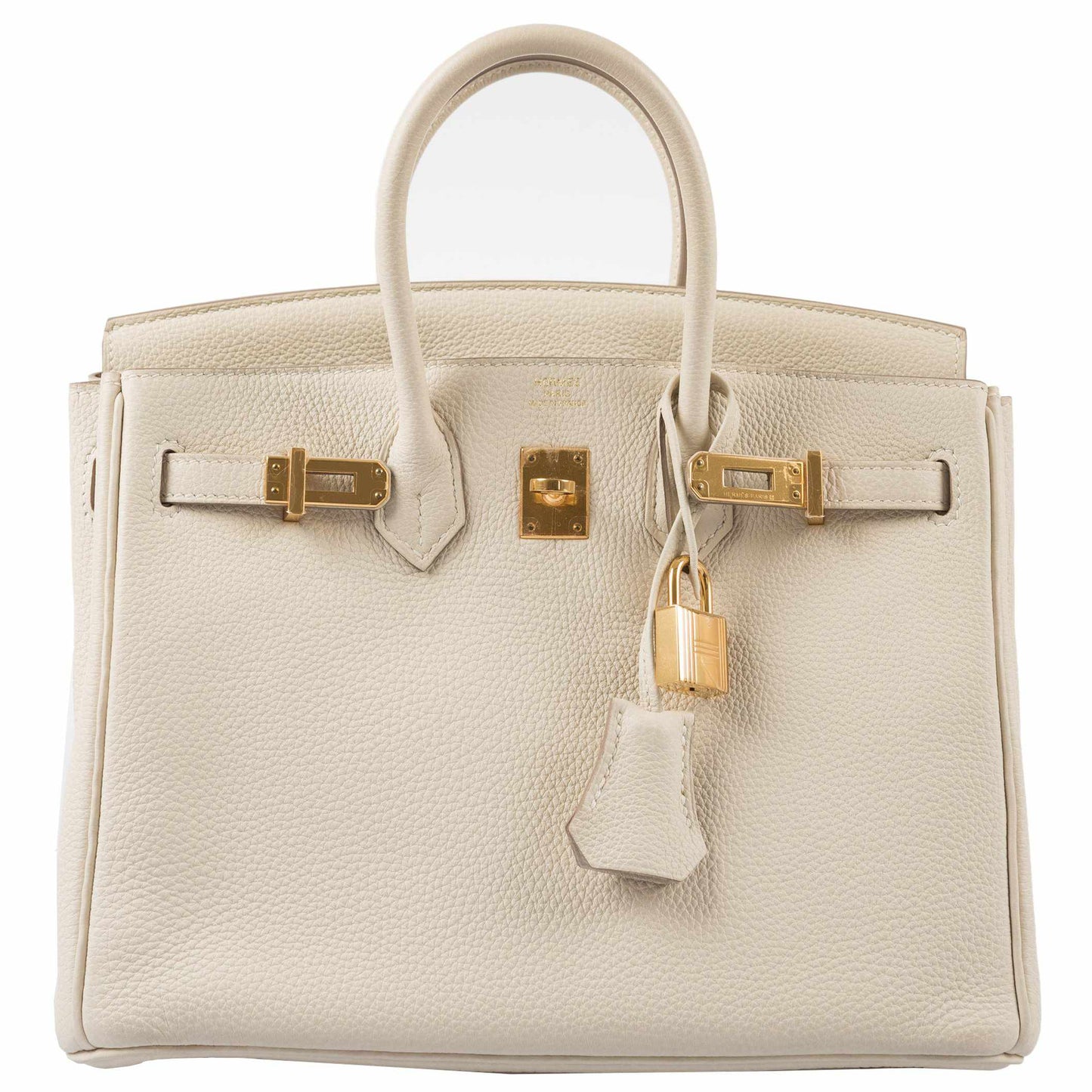Hermès Birkin 25 Craie Togo Gold Hardware