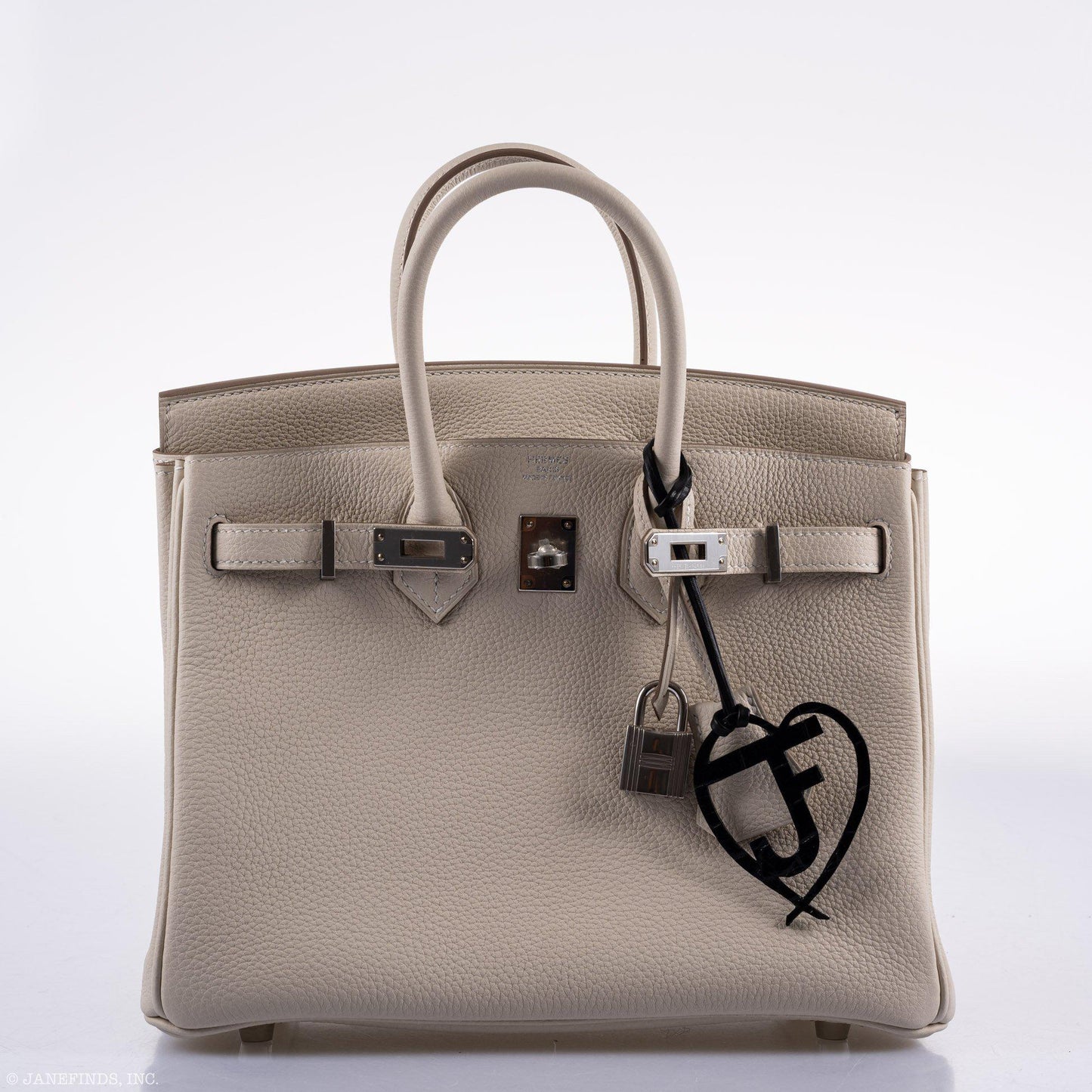 Hermès Birkin 25 Craie Togo Palladium Hardware - 2020, Y