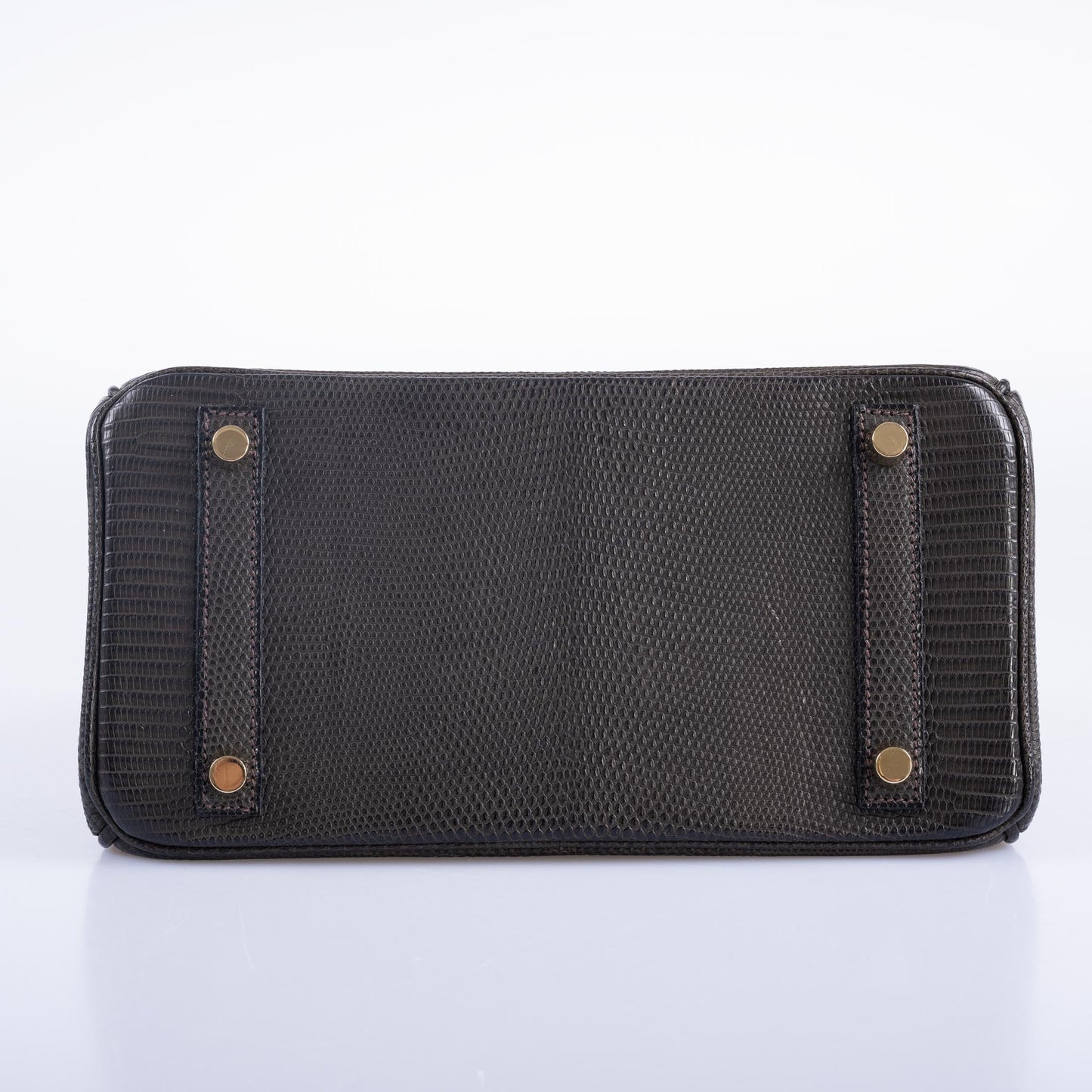 Hermès Birkin 25 Ebene Matte Salvator Lizard Gold Hardware