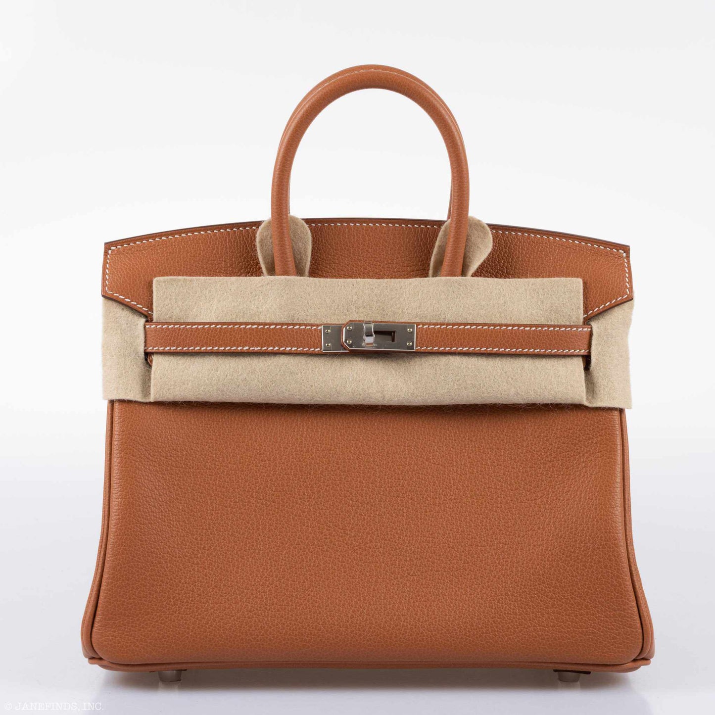 Hermès Birkin 25 Gold Taurillon Novillo Palladium Hardware