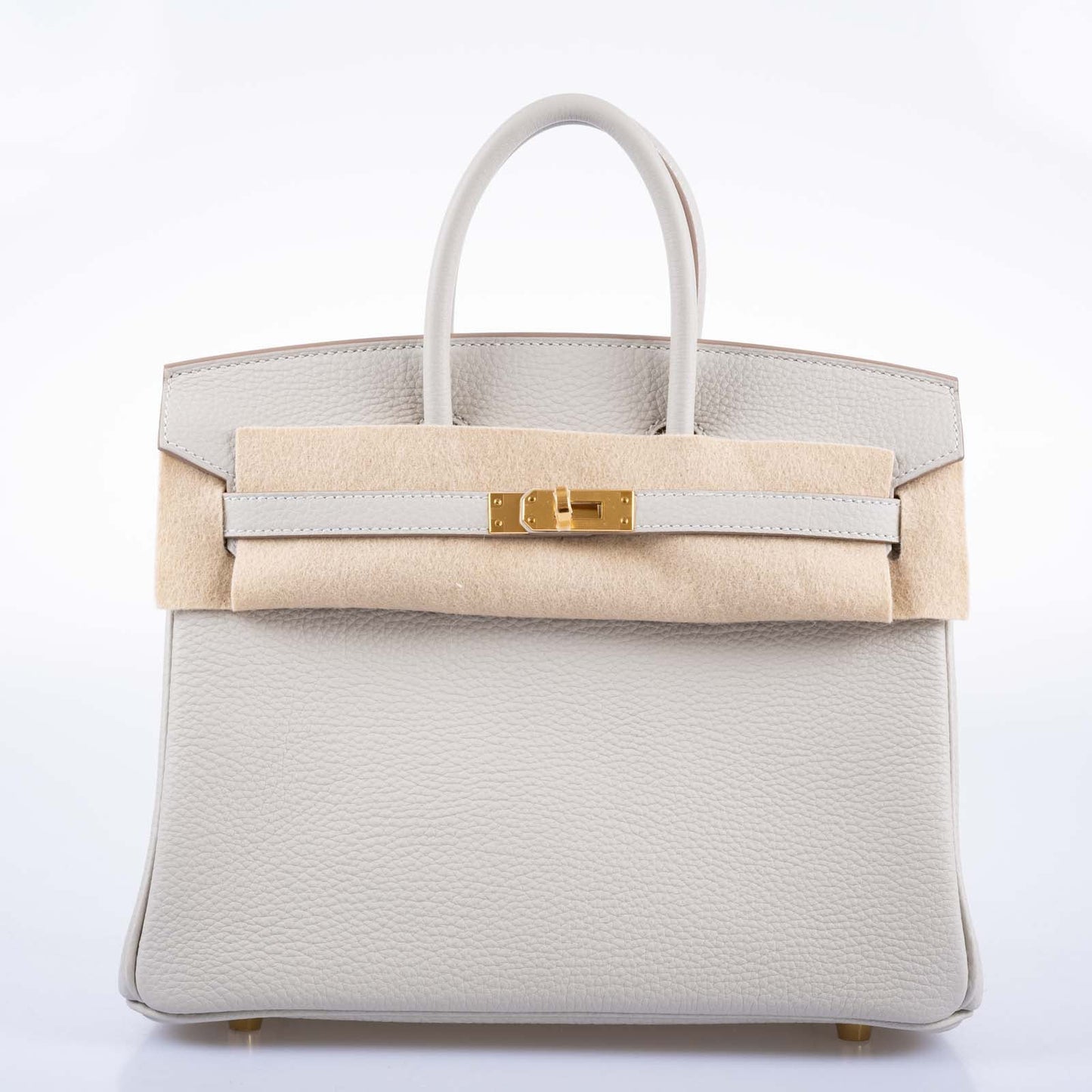 Hermès Birkin 25 Gris Perle Togo Gold Hardware