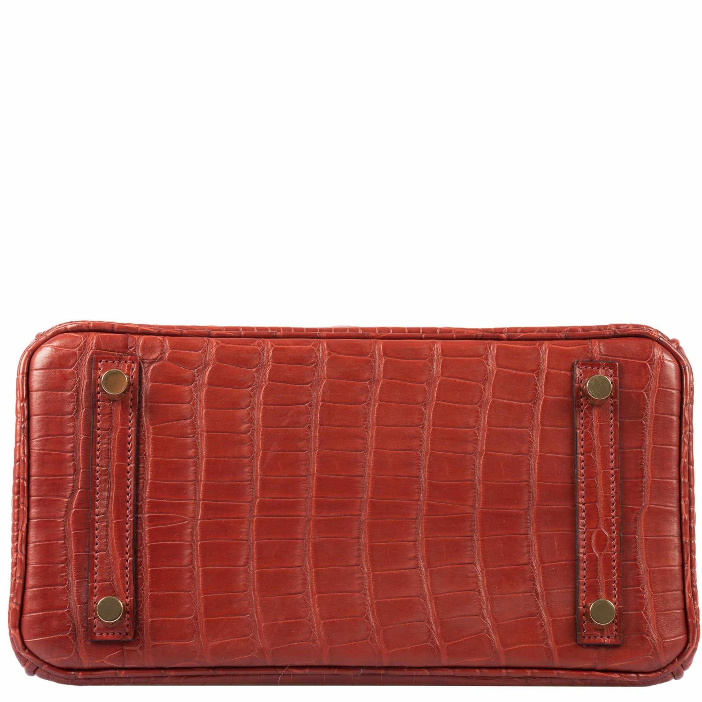 Hermès Birkin 25 HSS Rouge H Alligator & Orange Interior Gold Hardware
