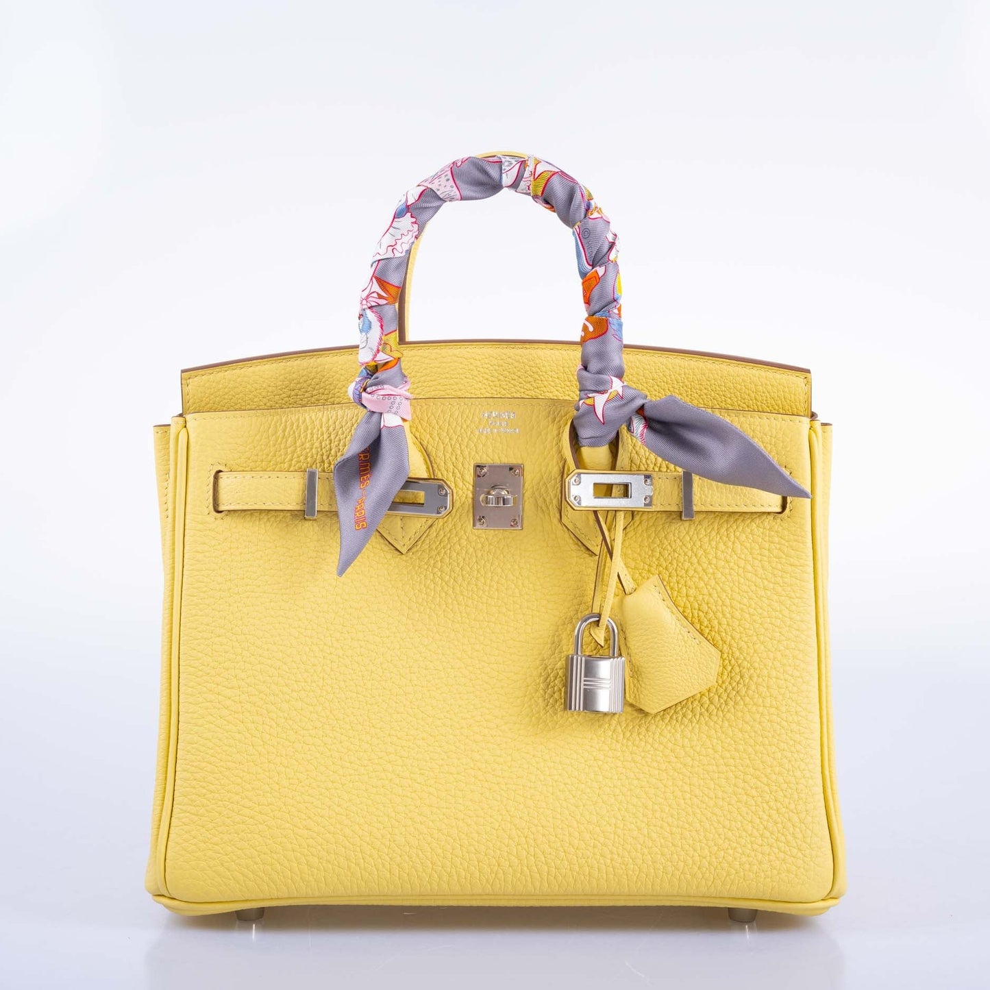 Hermès Birkin 25 Jaune Poussin Togo Palladium Hardware