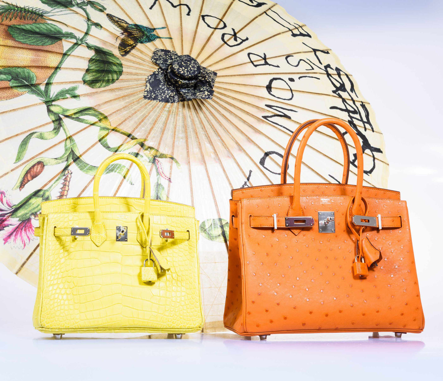 Hermès Birkin 25 Lime Yellow Matte Alligator Palladium Hardware
