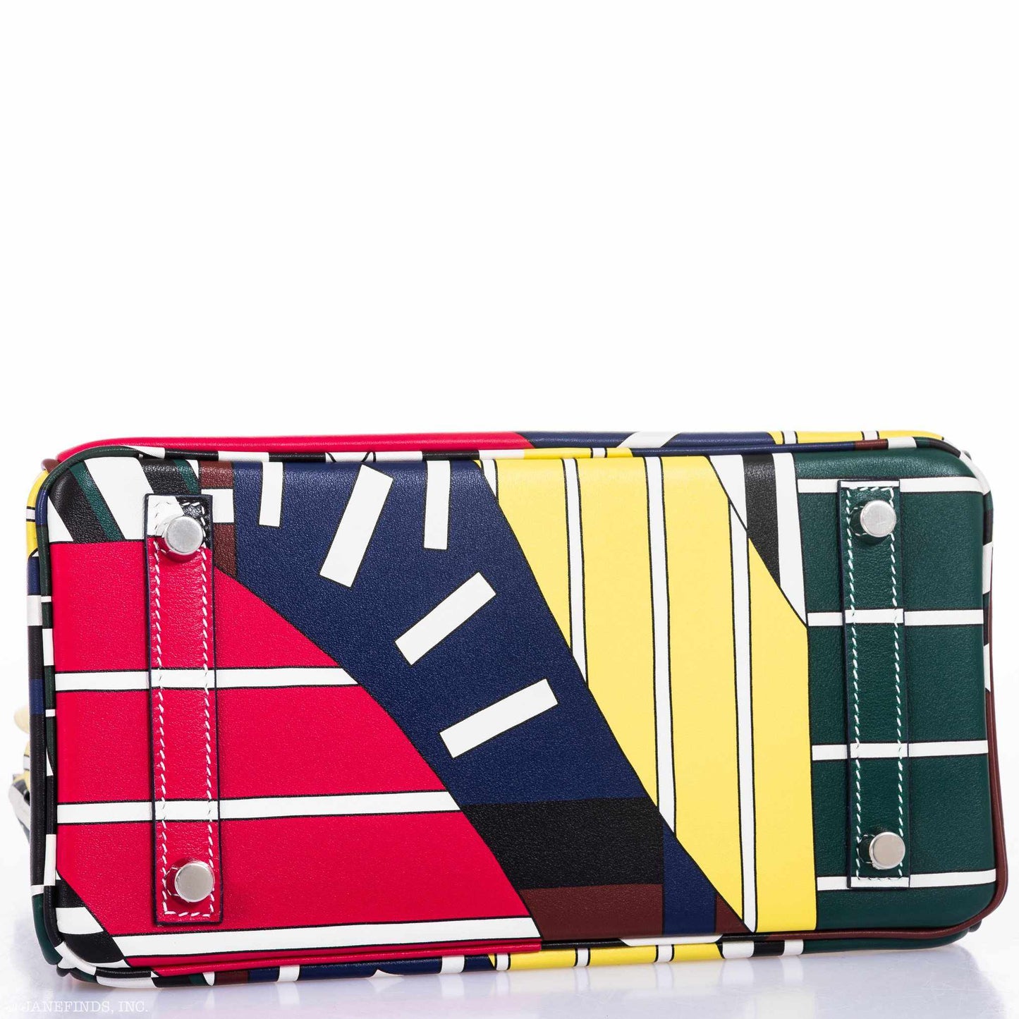 Hermès Birkin 25 "One Two Three And Away We Go!" Limited Edition By Nigel Peak Multicolor Swift Leather Palladium Hardware