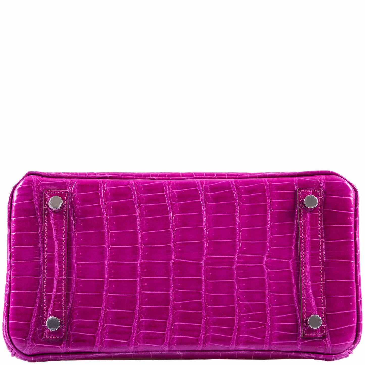 Hermès Birkin 25 Rose Scheherazade Porosus Crocodile Palladium Hardware