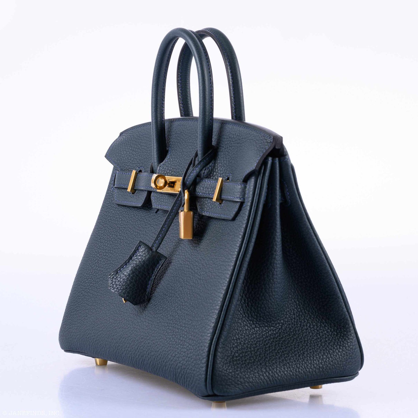 Hermès Birkin 25 Vert Rousseau Togo Gold Hardware