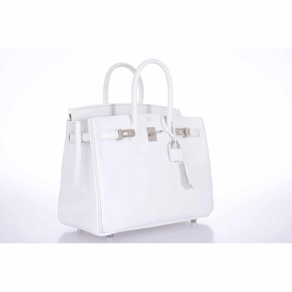 Hermès Birkin 25 White Epsom Palladium Hardware