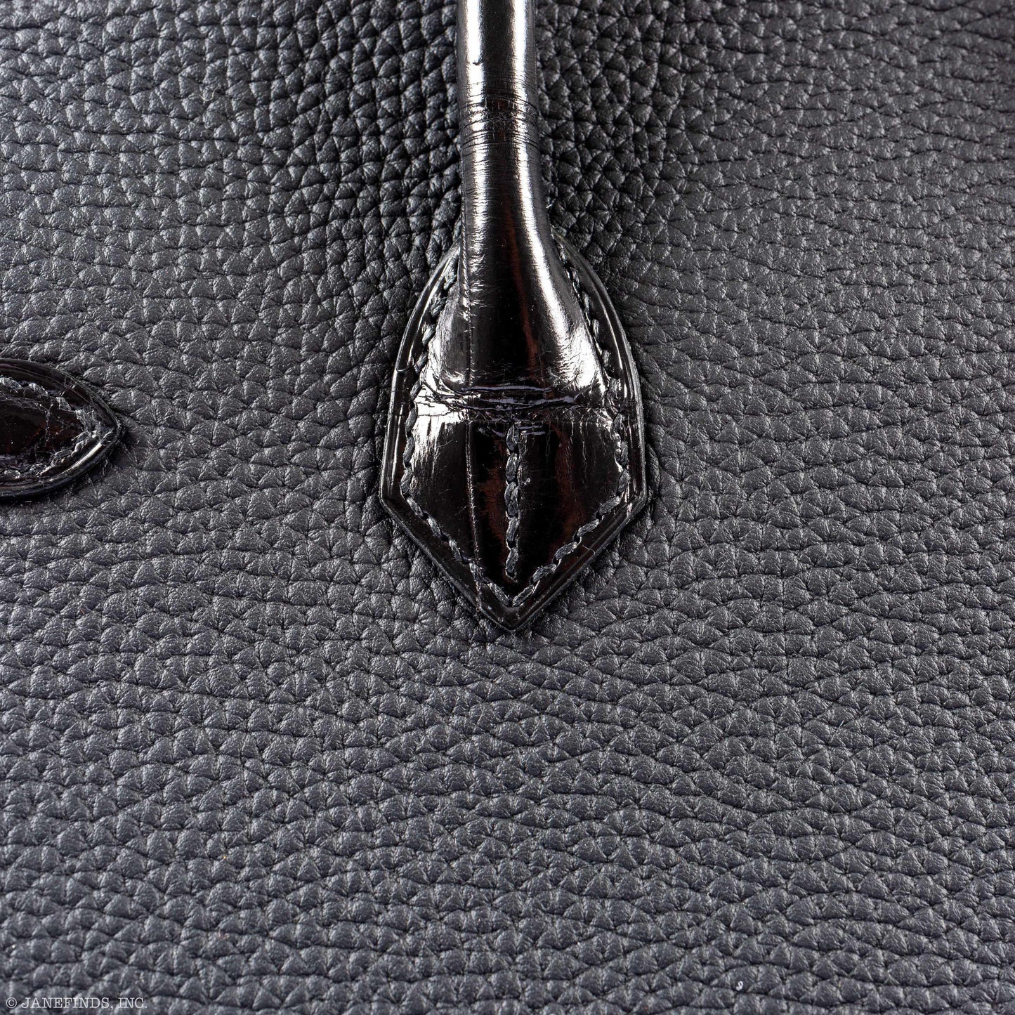 Hermès Birkin Touch 25 Black Togo & Niloticus Crocodile Rose Gold Hardware