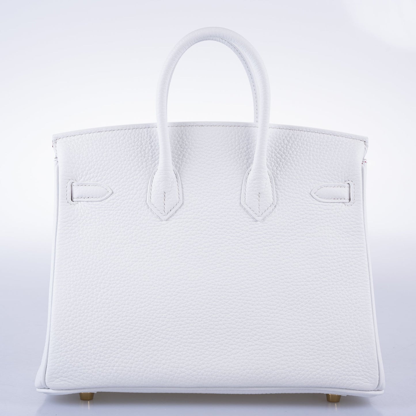 Hermès HSS Birkin 25 White Togo and Rose Pourpre Interior with Brushed Gold Hardware - 2021, Z