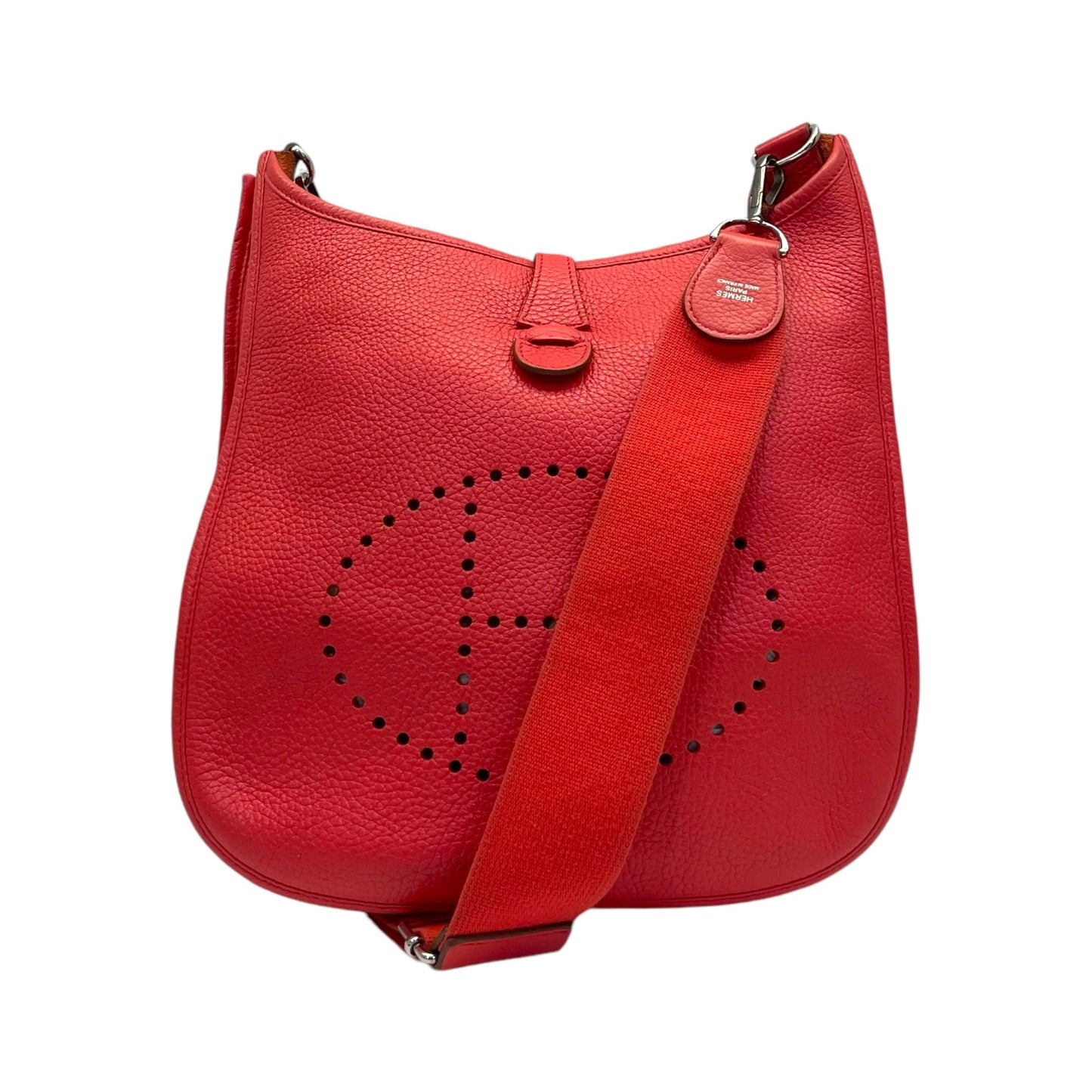 Hermes Evelyne PM III Rose Jaipur Clemence Leather with SHW