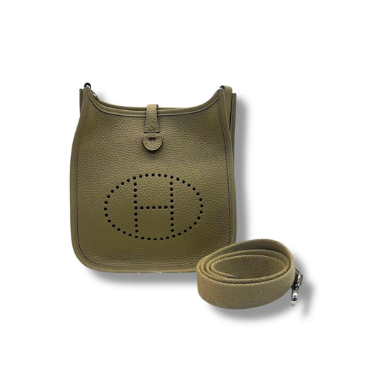 Hermes Mini Evelyne Poussiere Palladium Hardware
