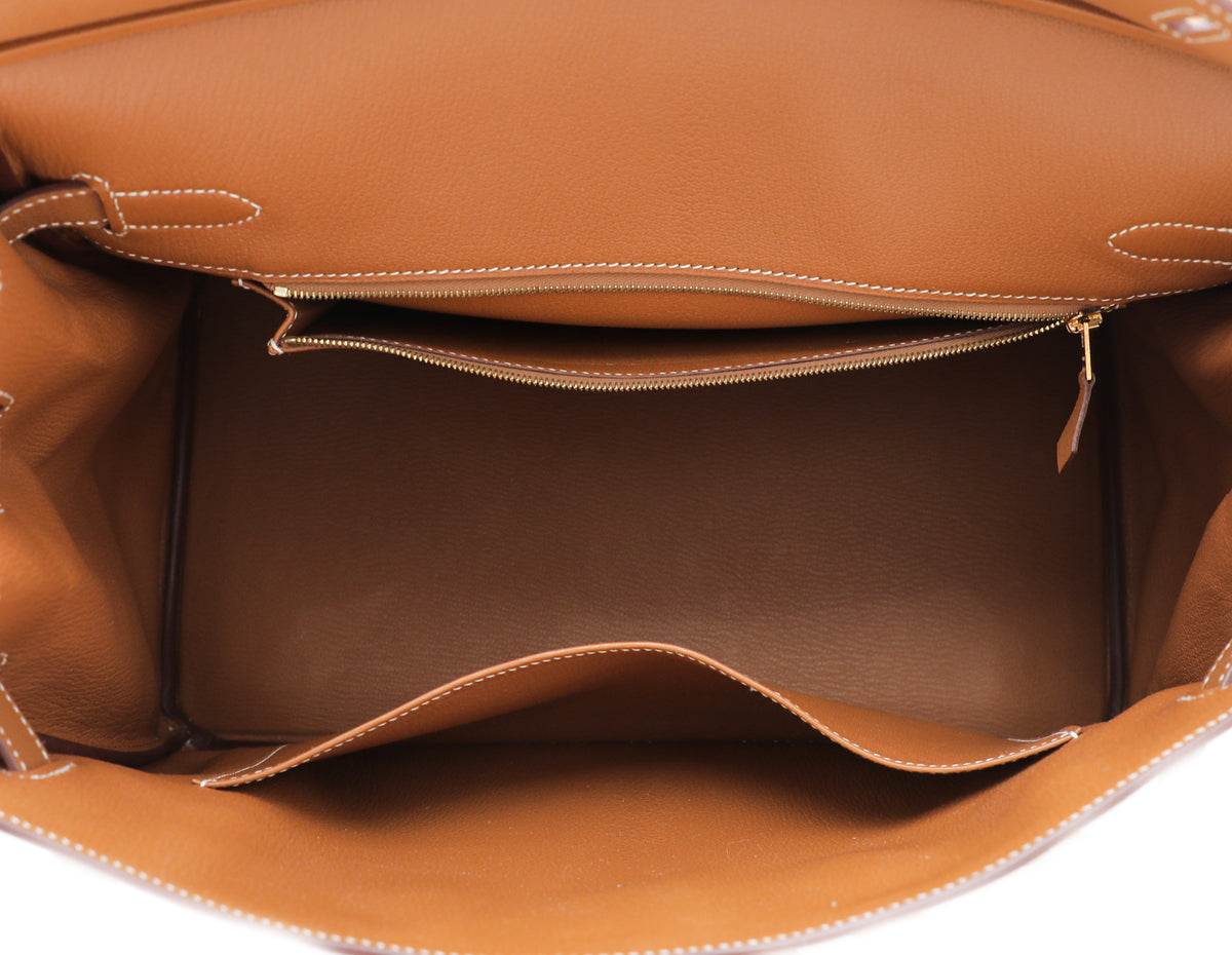 Hermes Gold Birkin 35 Bag
