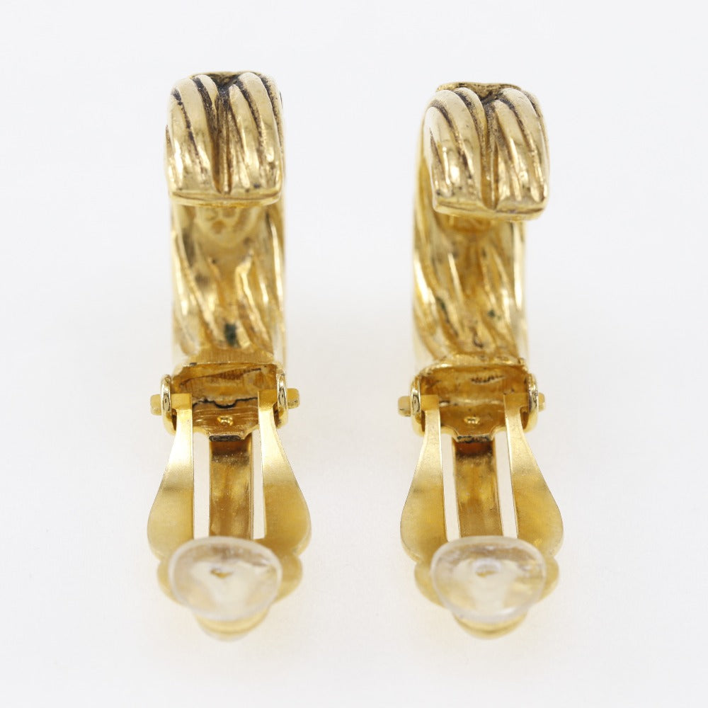 CHANEL Earring Plated Gold gold Women Used