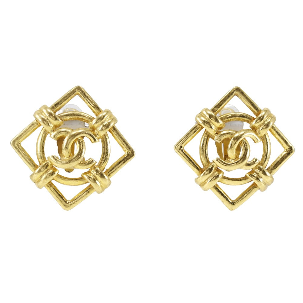 CHANEL Earring Plated Gold gold Women Used