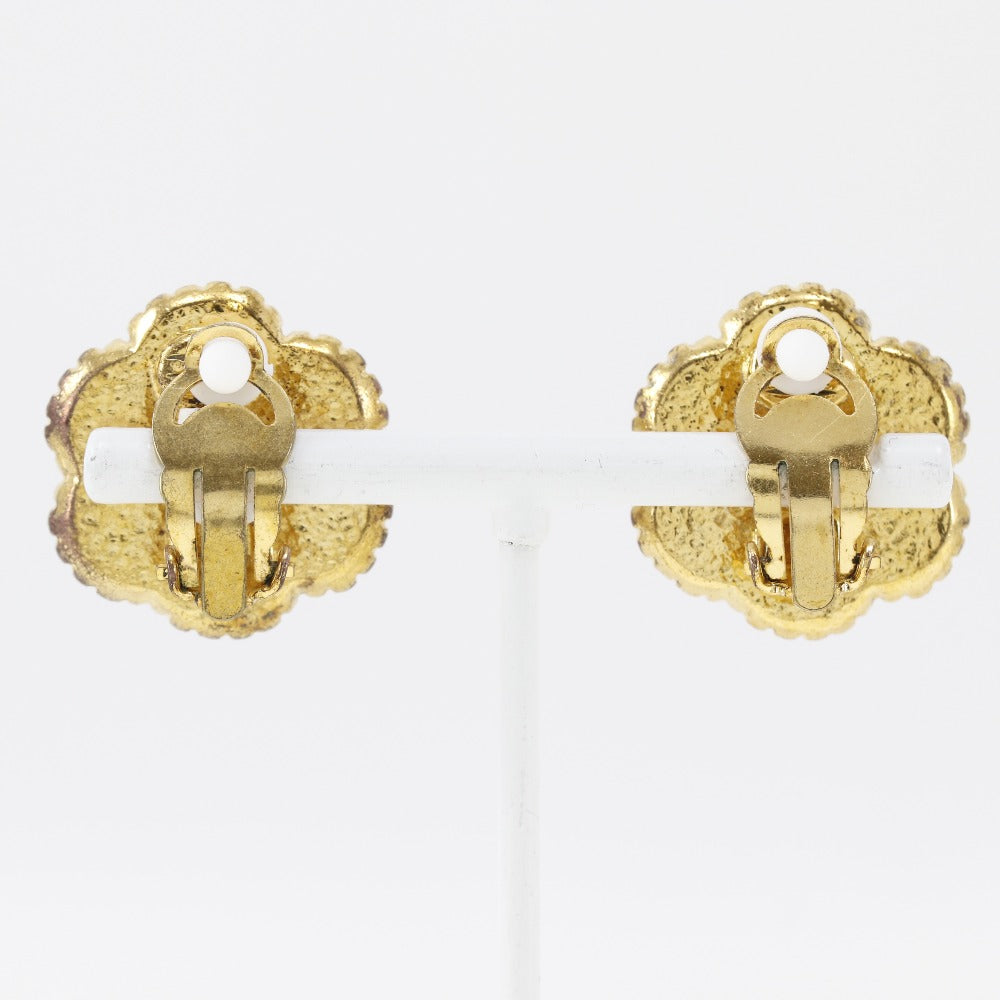 CHANEL Earring Plated Gold gold vintage Women Used