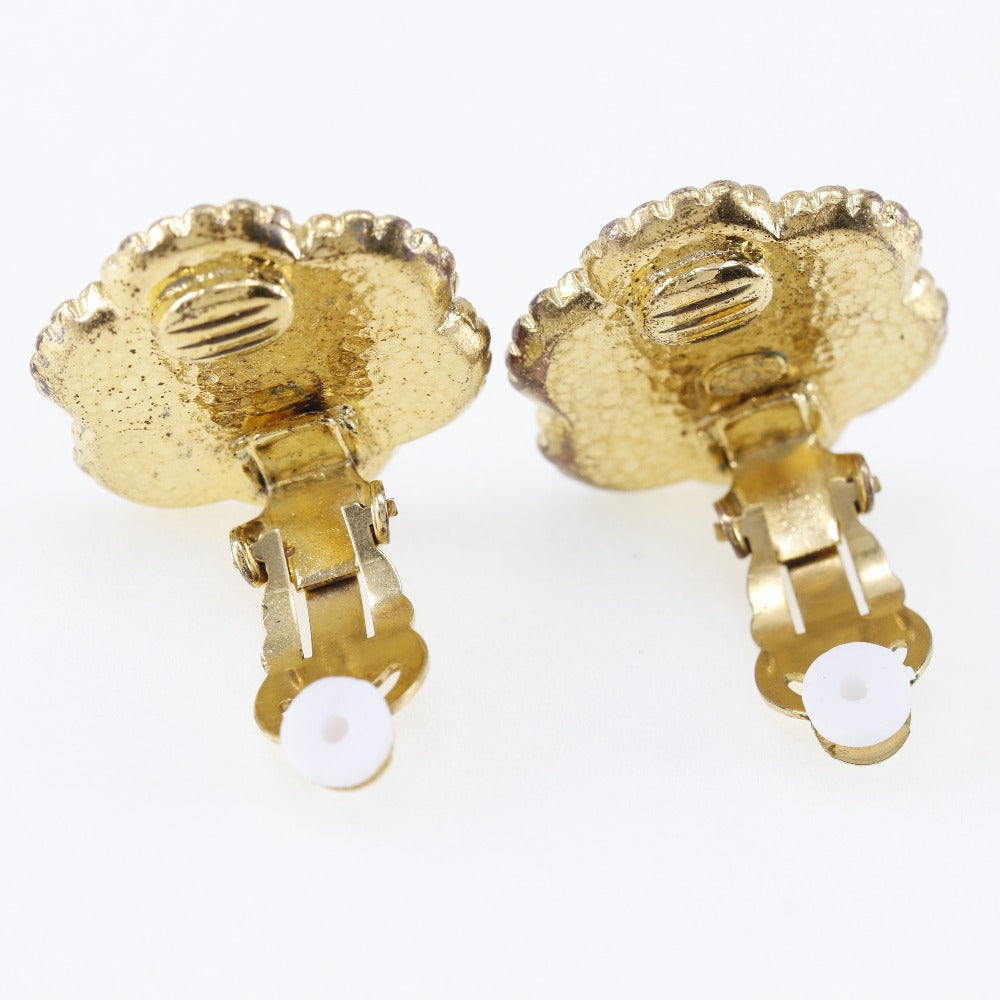 CHANEL Earring Plated Gold gold vintage Women Used